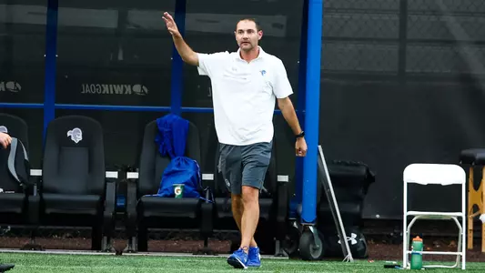 Josh Osit coaching during his first season at Seton Hall