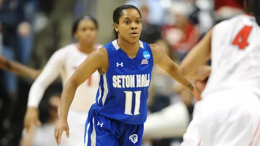 Ka-Deidre Simmons plays during an NCAA game during the 2014-15 season.