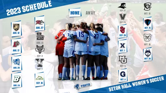 2023 women's soccer schedule graphic