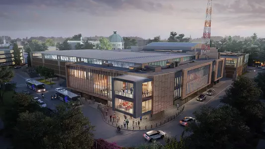 Rendering of the new Seton Hall Athletics Basketball Practice Facility