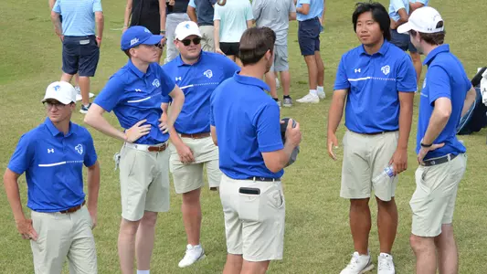 Seton Hall men's golf team following the first round of the 2023 BIG EAST Championship