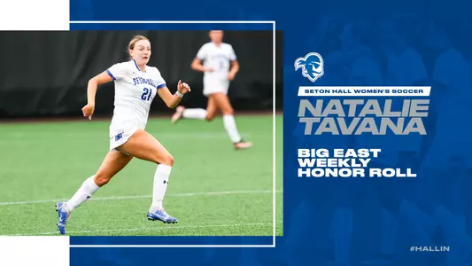 Natalie Tavana BIG EAST Weekly Honor Roll graphic