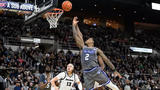Jan 3, 2024; Providence, Rhode Island, USA; Seton Hall Pirates guard Al-Amir Dawes (2) shoots the ball during the second half against the Providence Friars at Amica Mutual Pavilion. Mandatory Credit: Eric Canha-USA TODAY Sports
