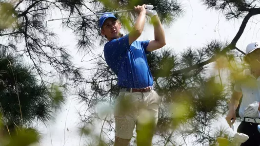 Will Hennessee tees off during the Golfweek Challenge