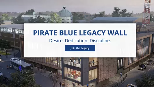A screenshot of the Pirate Blue Legacy Wall webpage