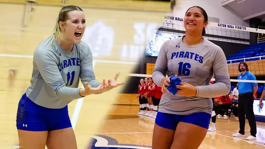A graphic of Maddie Klungel and Senna Roberts Navarro