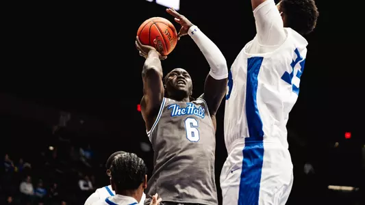 David Tubek goes up for a layup against Hofstra at Nassau Coliseum