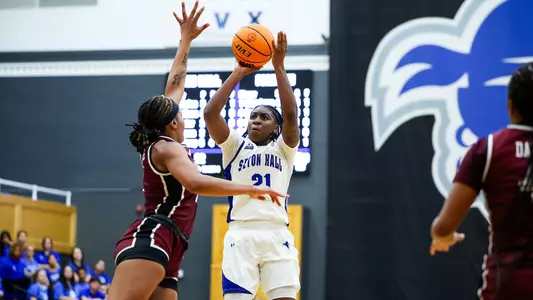 Shailyn Pinkney rises for a shot against Fordham on Nov. 12
