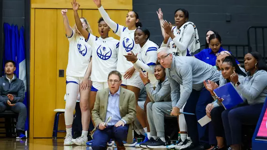 Seton Hall WBB and Bench during its game against Howard on Dec. 6