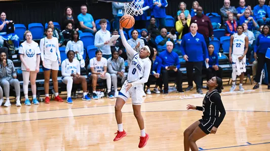 Jada Eads goes in for a layup against Providence on Dec. 21.