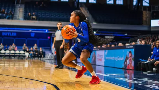 Jada Eads prepares to drive against Butler on Dec. 29