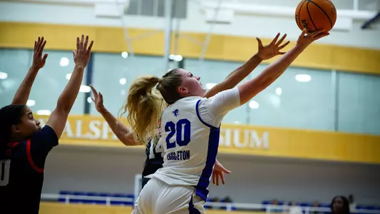 Sydnee Eggleton drives to the hoop and finger-rolls a bucket for Seton Hall against Howard on Dec. 6.