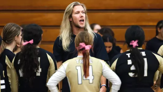 Jacob Vander Beek coaching in high school