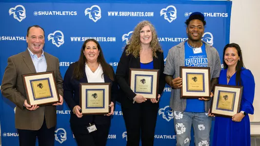 2024 Hall of Fame Inductees Kevin Morton, Vickie Lamb, Dawn Johnson, Fuquan Edwin, Kristine Scavo (Wife of Hall of Famer Peter Scavo)