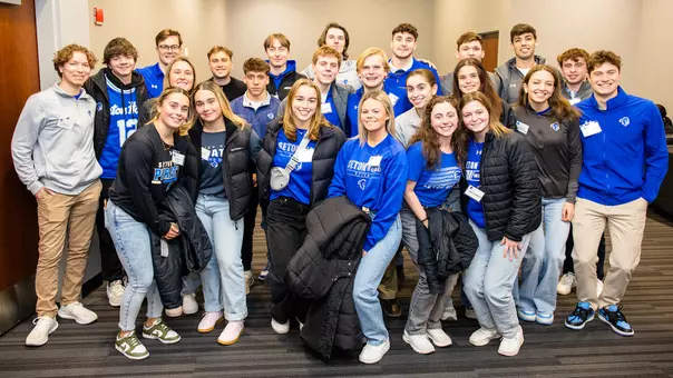 Seton Hall student-athletes who attended Student-Athlete Networking Night