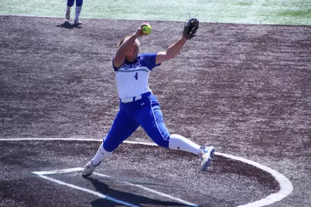 Kelsey Carr Throws a Pitch During Her No-Hitter 4.23.24