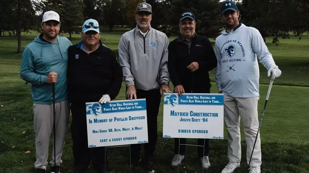 Michael Cocco, second from left, at the 2023 Mike Sheppard, Sr. Golf Outing.