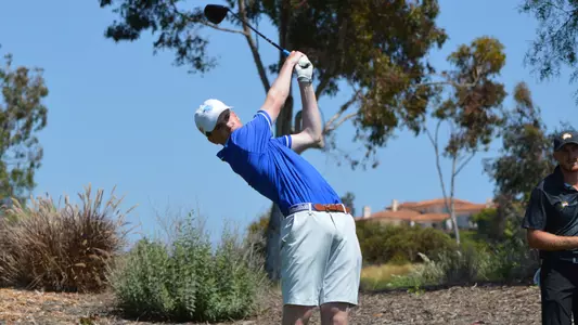 David Lally tees off the 17th hole on May 14 during the second round of the 2024 Rancho Santa Fe Regional.