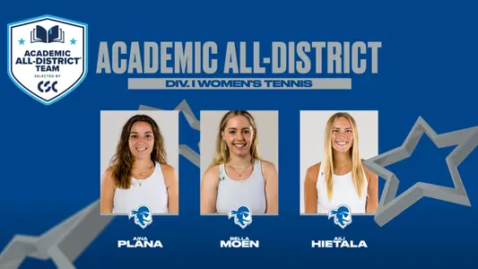 Graphic: CSC Academic All-District Honorees Aina Plana, Bella Moen and Aili Hietala