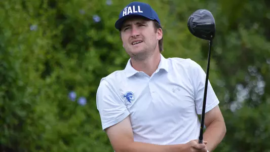 George Fricker watches his tee shot during the 2024 Rancho Santa Fe Regional in May of 2024