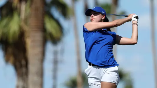 Ana Sarrias Pro tees off during the Grand Canyon Invitational