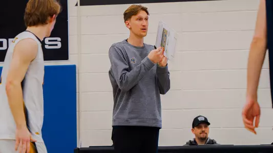 Robert Patzer coaches at Merrimack College