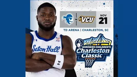 Charleston Classic graphic promoting Seton Hall vs. VCU