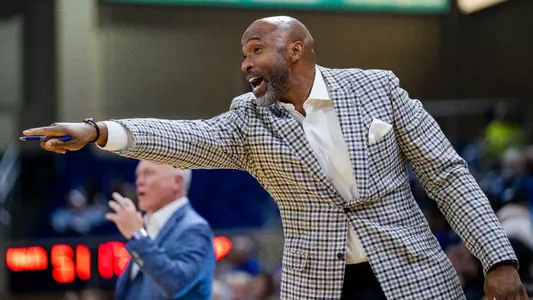 Andrew Francis coaching while at Florida Gulf Coast