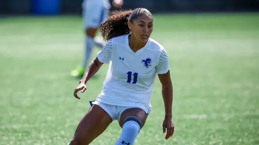 Olivia Beauvois in action against Villanova