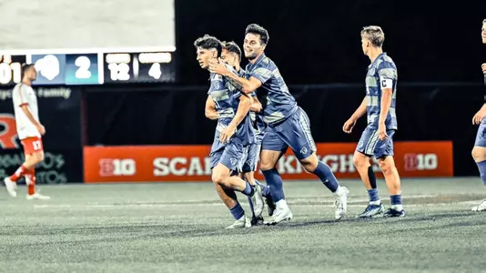 Seton Hall Men's Soccer Celebrates Jared Smith's 89th minute goal