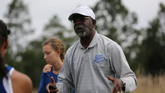 John Moon coaching his team