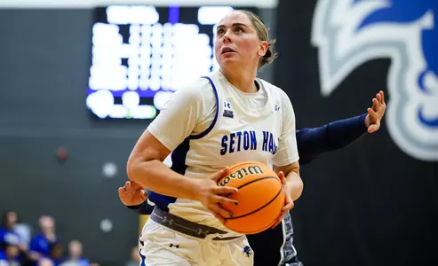Faith Masonius looks to score against Georgetown on Jan. 4