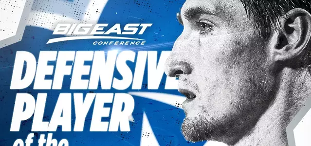 Agustin Resch BIG EAST Defensive Player of the Year