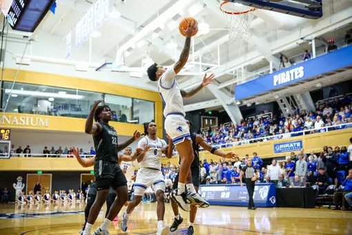 Budd Clark Taking a Layup Against Wagner