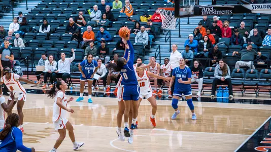 Jada Eads goes in for a shot against Princeton on Dec. 2