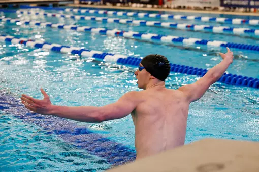 Michael Celebrating BIG EAST WIN
