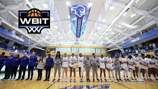 Seton Hall lineup graphic with the WBIT logo