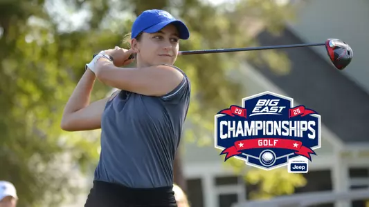 Marta Aguilar with a BIG EAST logo