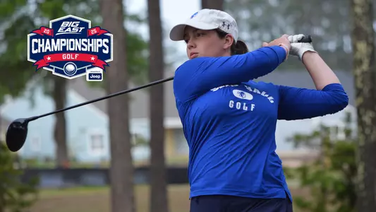 Amelie Gras Graphic with the BIG EAST Championship logo