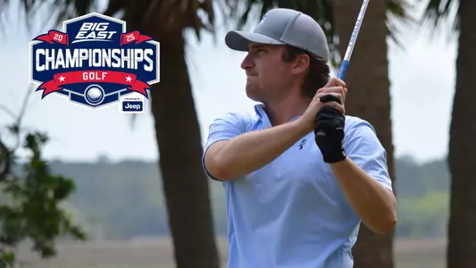 George Fricker with BIG EAST Championship Logo