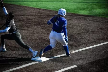 Hannah Alexander Running to First Base