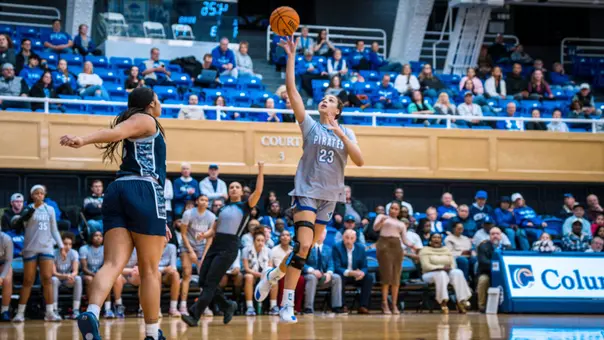 Jordana Codio floats a shot over a defender against Georgetown on Dec. 31