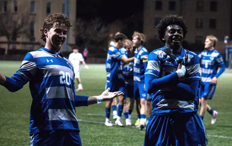 Charlie Herley and Tim Valentine Celebrate Goal