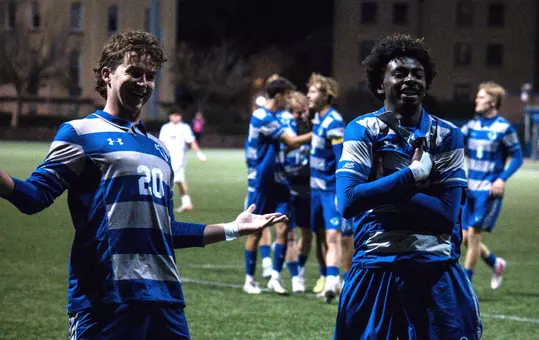 Charlie Herley and Tim Valentine Celebrate Goal