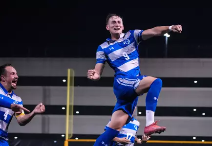 Joaquin Brizuela Celebreating Goal Against St. John's