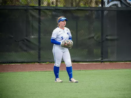 Katey Brennan in outfield