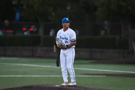 Gregory Bruno getting ready to pitch