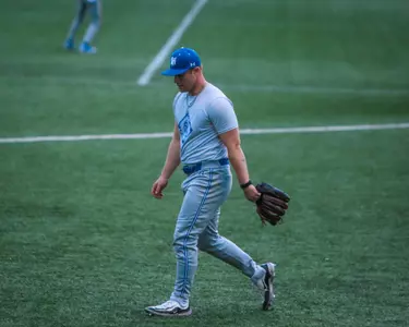 Matt Pontari walking off mound