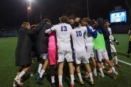 Men's Soccer Celebrates NCAA Tournament Win