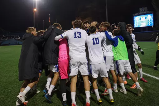 Men's Soccer Celebrates NCAA Tournament Win